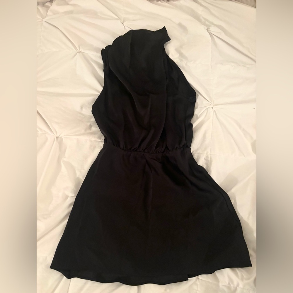 Hello molly Easy Style Satin Mini Dress Black - Picture 2 of 5